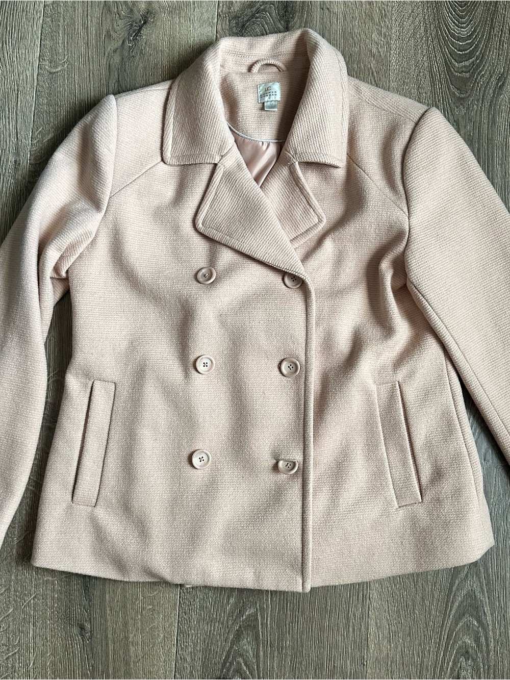 Lauren Conrad Blush Folkloric Fall Peacoat Size 12